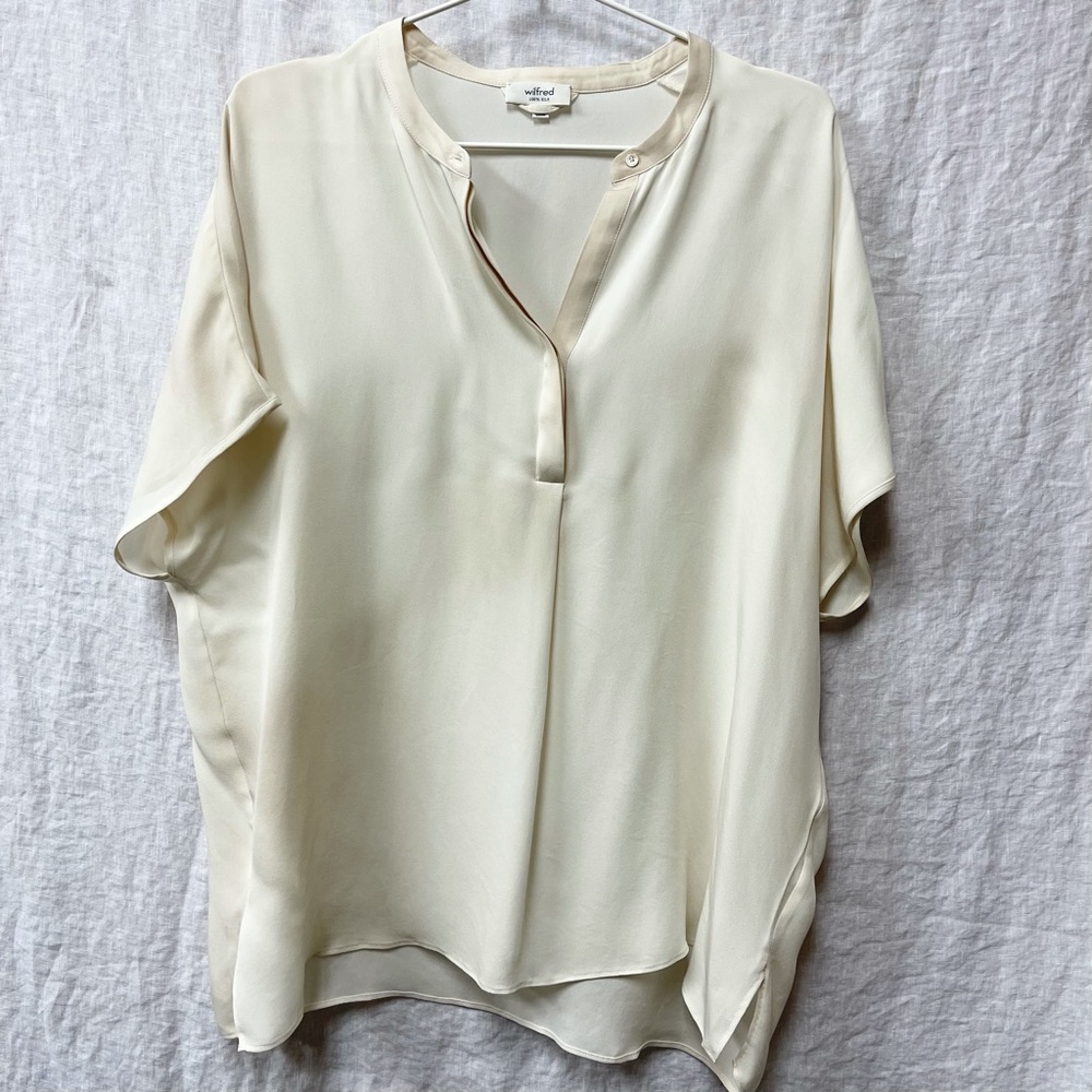 Wilfred Drapey Silk Top